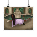 Matte Horizontal Poster—Rêverie à la Fontaine