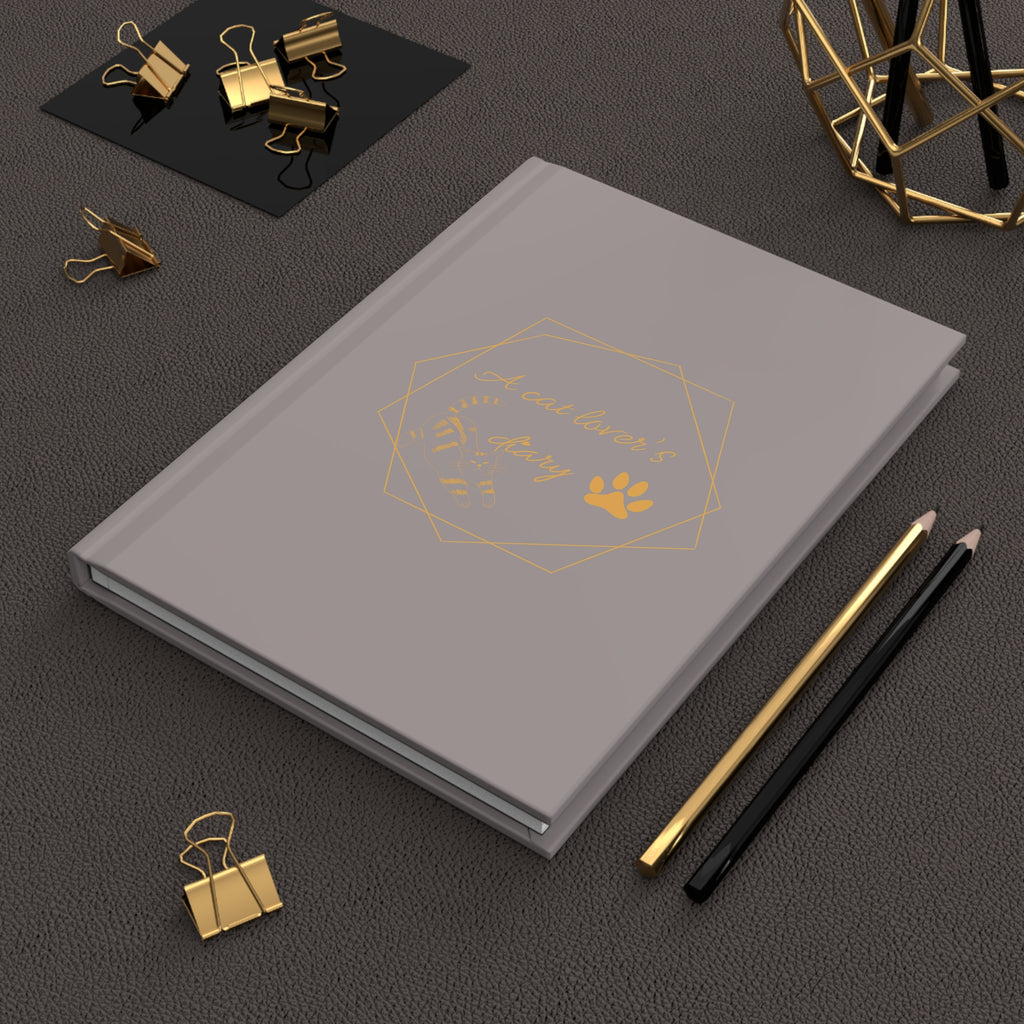 Carnet à couverture rigide «a cat lover’s diary » — Adorable carnet orné d'empreintes de pattes