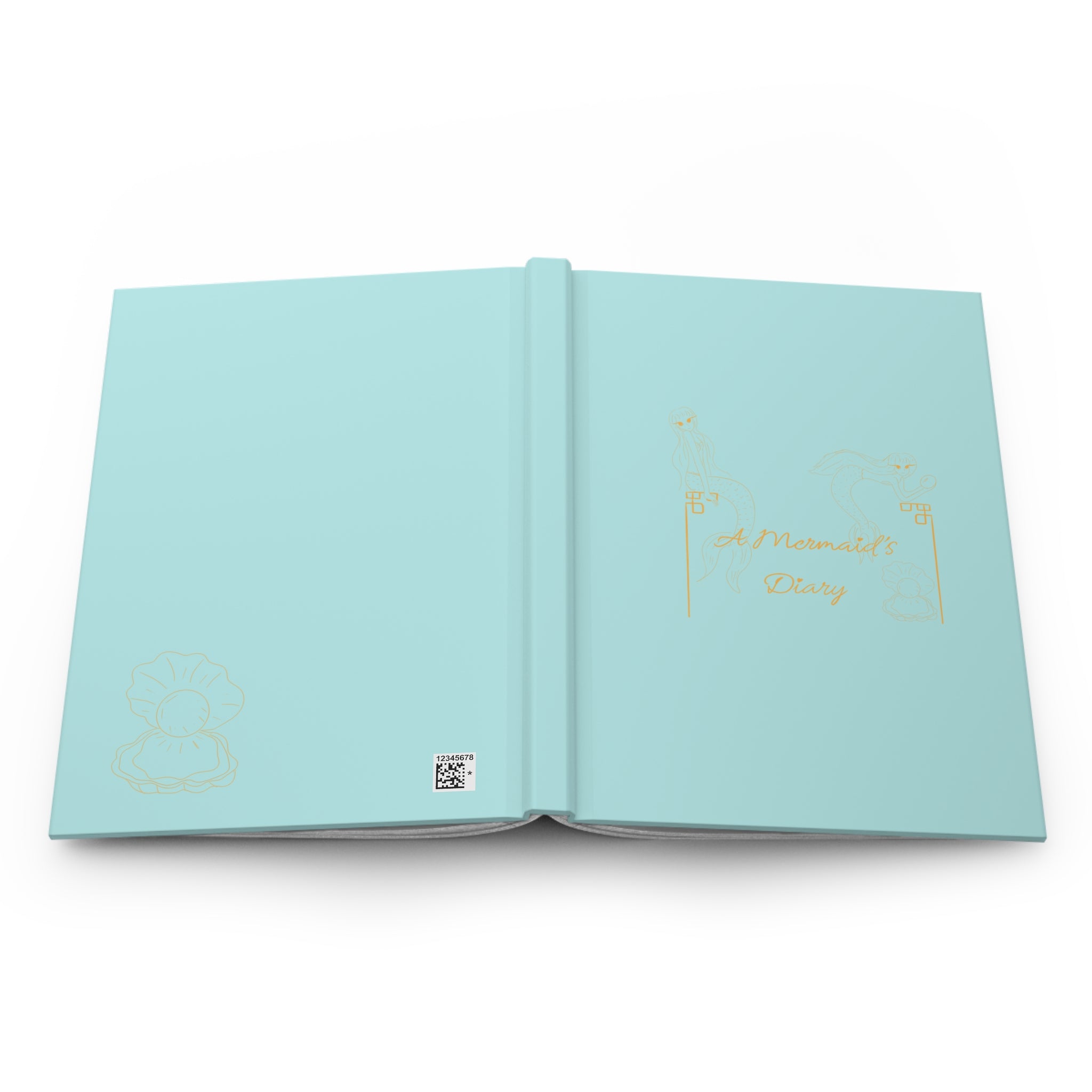 Journal intime « Mermaid’s Diary » à couverture rigide — Élégant carnet