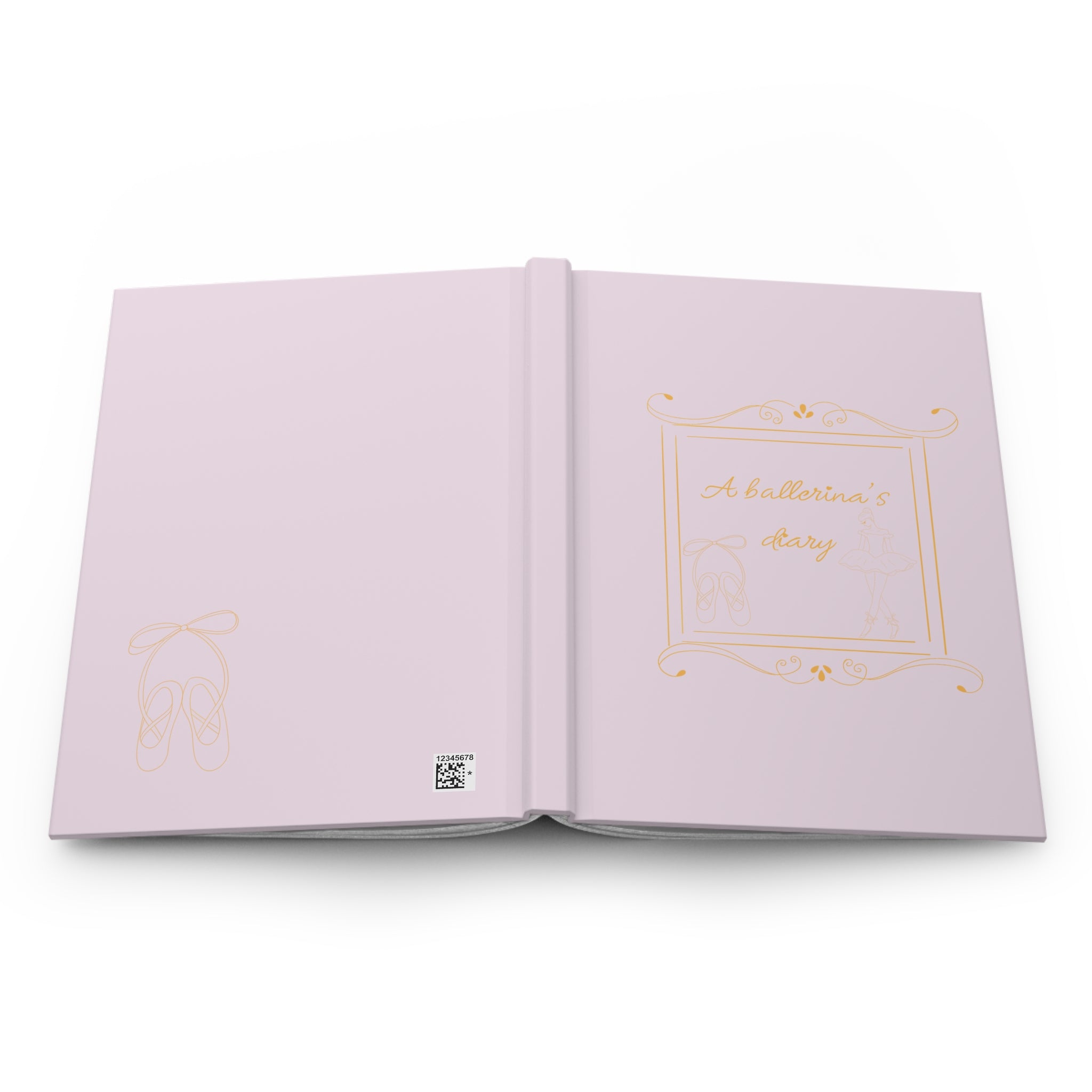 Journal intime « Ballerina's Diary » à couverture rigide — Carnet de ballet rose pour les danseuses et les passionnés de danse