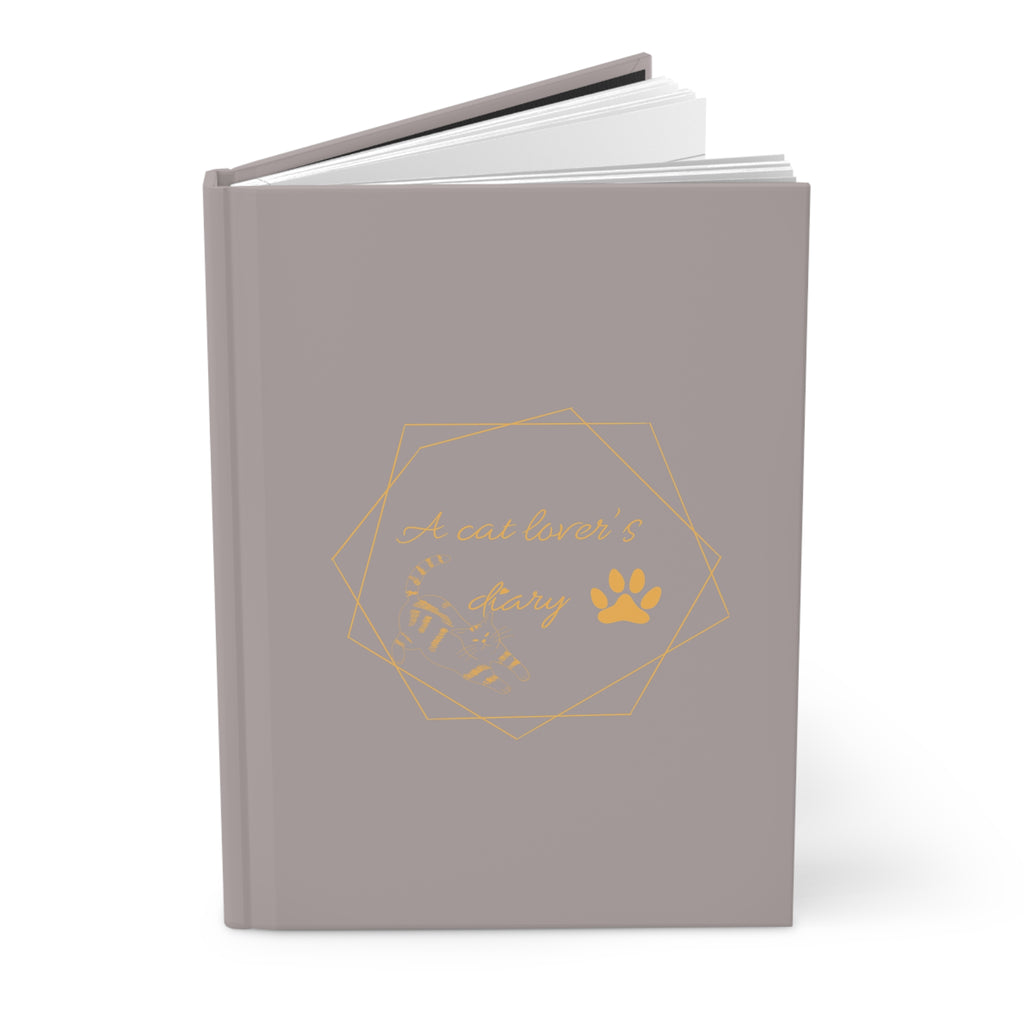 Carnet à couverture rigide «a cat lover’s diary » — Adorable carnet orné d'empreintes de pattes