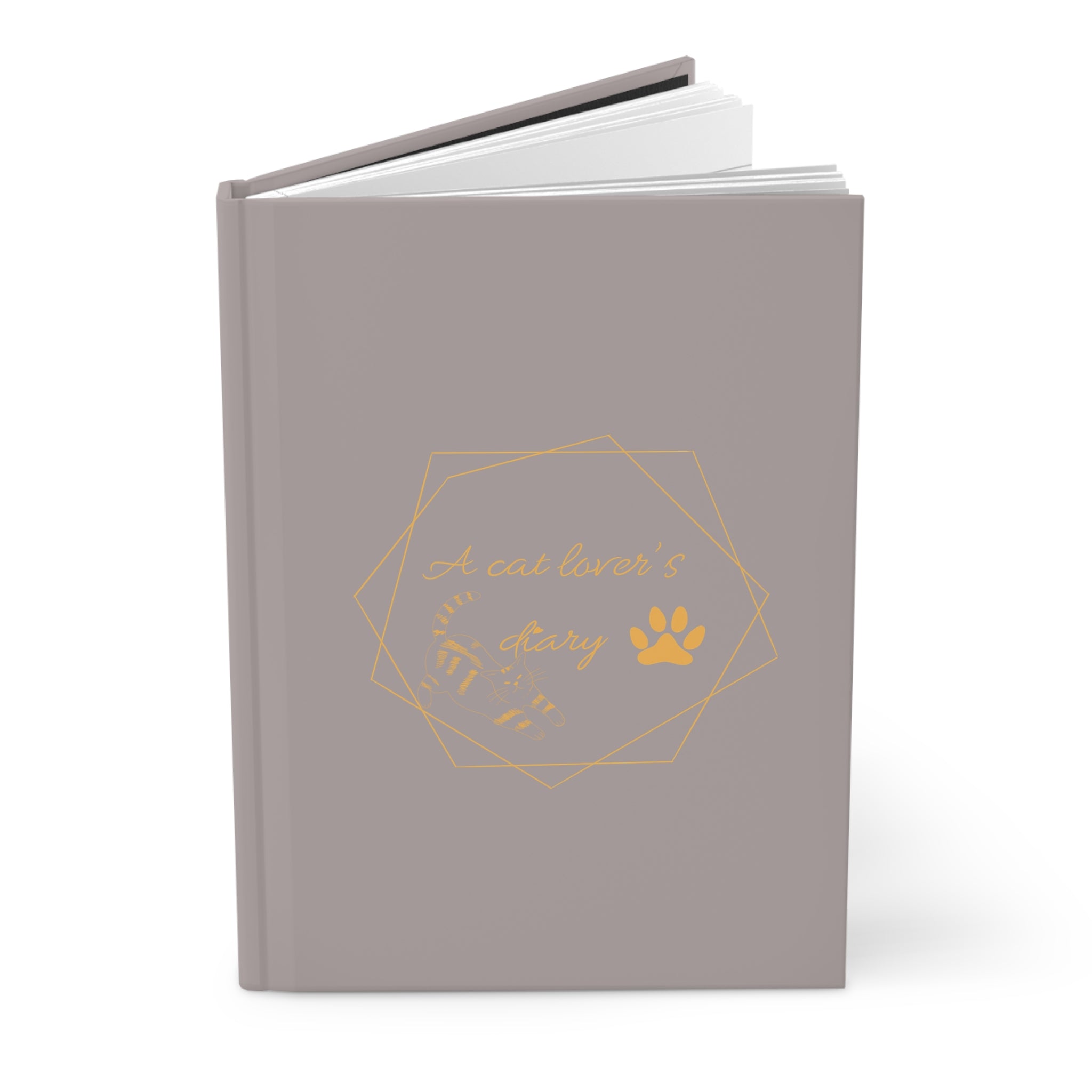 Carnet à couverture rigide «a cat lover’s diary » — Adorable carnet orné d'empreintes de pattes