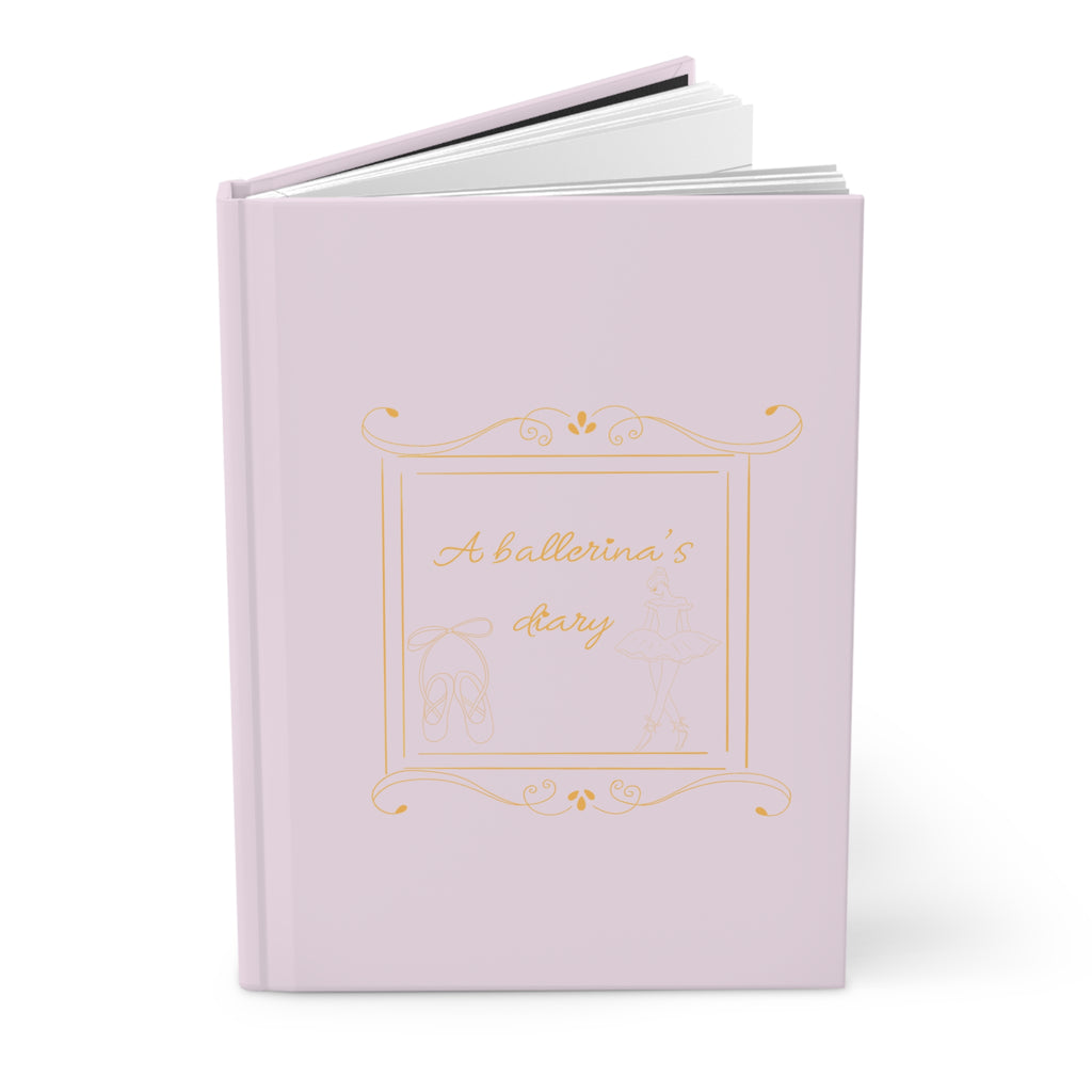 Journal intime « Ballerina's Diary » à couverture rigide — Carnet de ballet rose pour les danseuses et les passionnés de danse