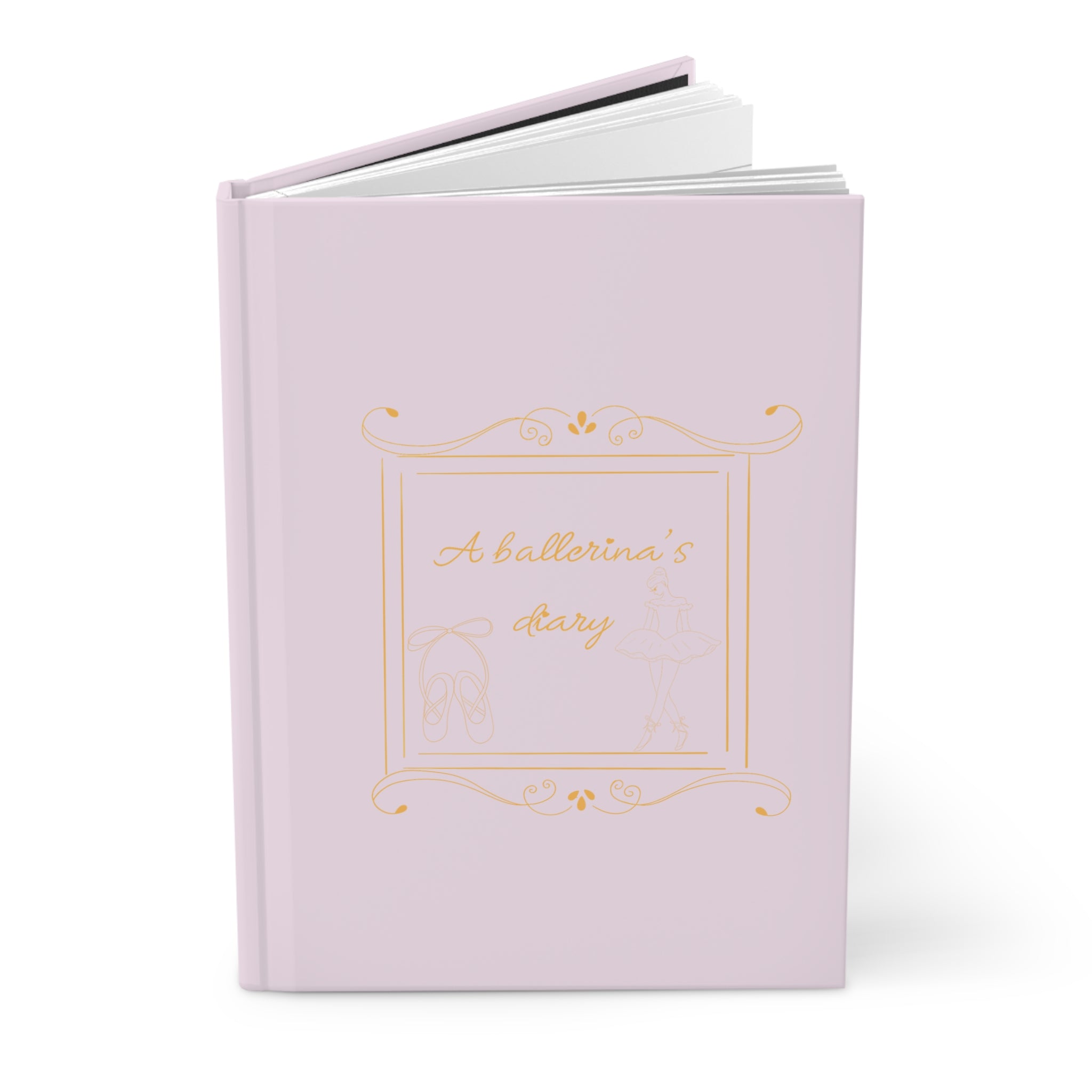 Journal intime « Ballerina's Diary » à couverture rigide — Carnet de ballet rose pour les danseuses et les passionnés de danse