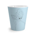 Tasse à café bleu avec dessin de fée