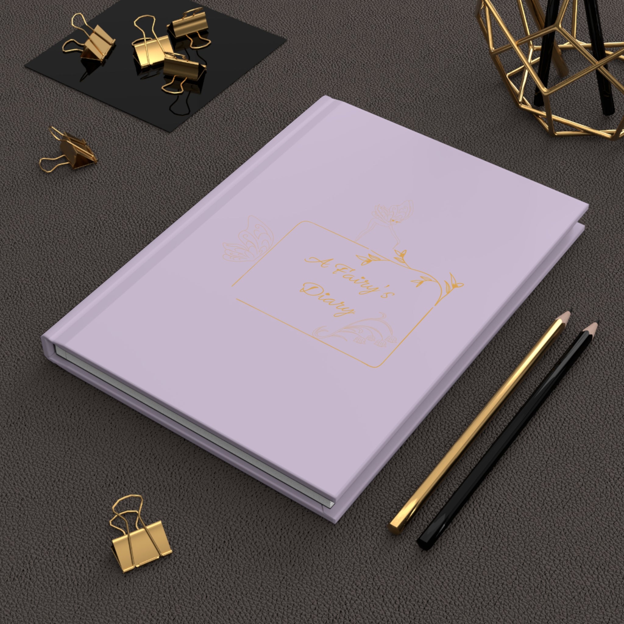 Journal intime relié « A Fairy's Diary » — Carnet  lavande pour femmes et adolescentes