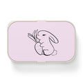 Boîte à repas  avec un dessin d'un adorable lapin et d'une carotte