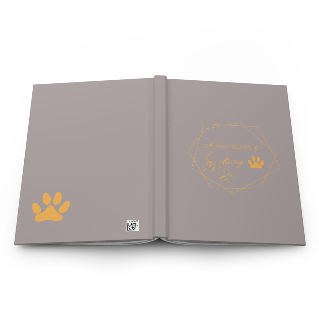 Carnet à couverture rigide «a cat lover’s diary » — Adorable carnet orné d'empreintes de pattes