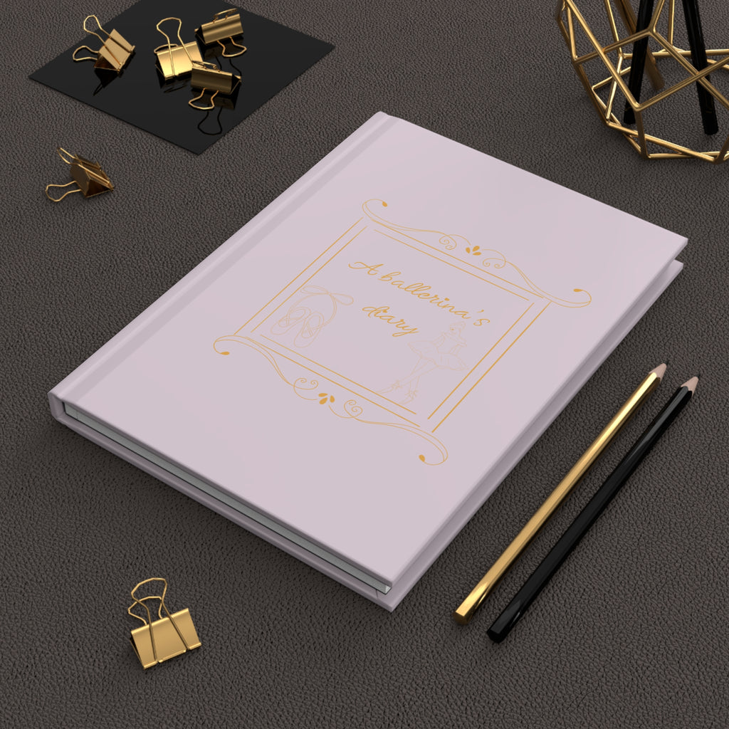 Journal intime « Ballerina's Diary » à couverture rigide — Carnet de ballet rose pour les danseuses et les passionnés de danse