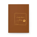 Journal intime « Dog Lover's Diary » — Carnet à motif d'empreintes de pattes marron