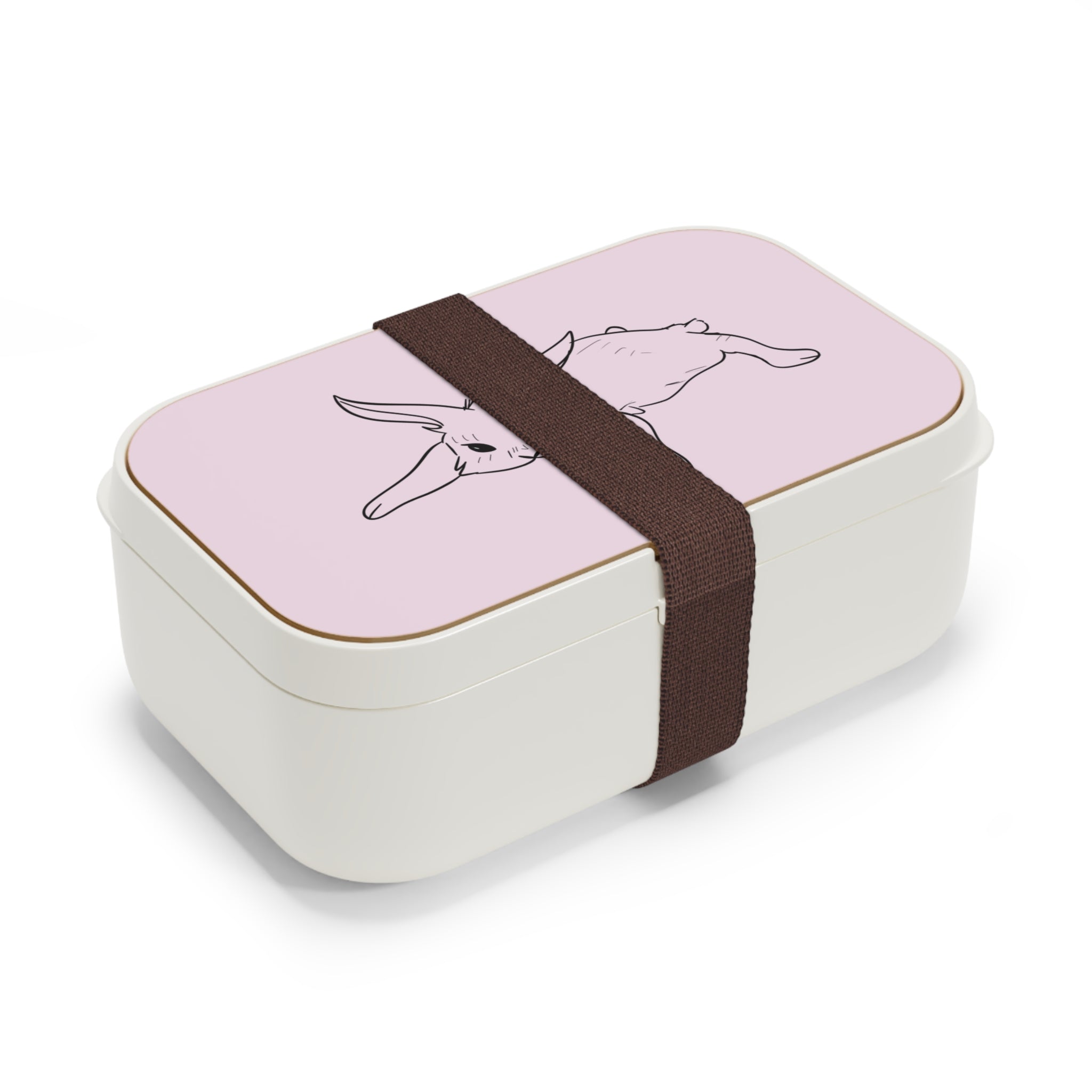 Boîte à repas Rose avec dessin de lapin