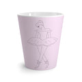 Tasse à café rose avec dessin de ballerine