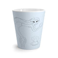 Tasse à café bleu  avec dessin de  sirène