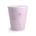 Tasse à café rose avec dessin de fée