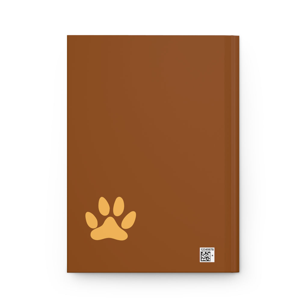 Journal intime « Dog Lover's Diary » — Carnet à motif d'empreintes de pattes marron