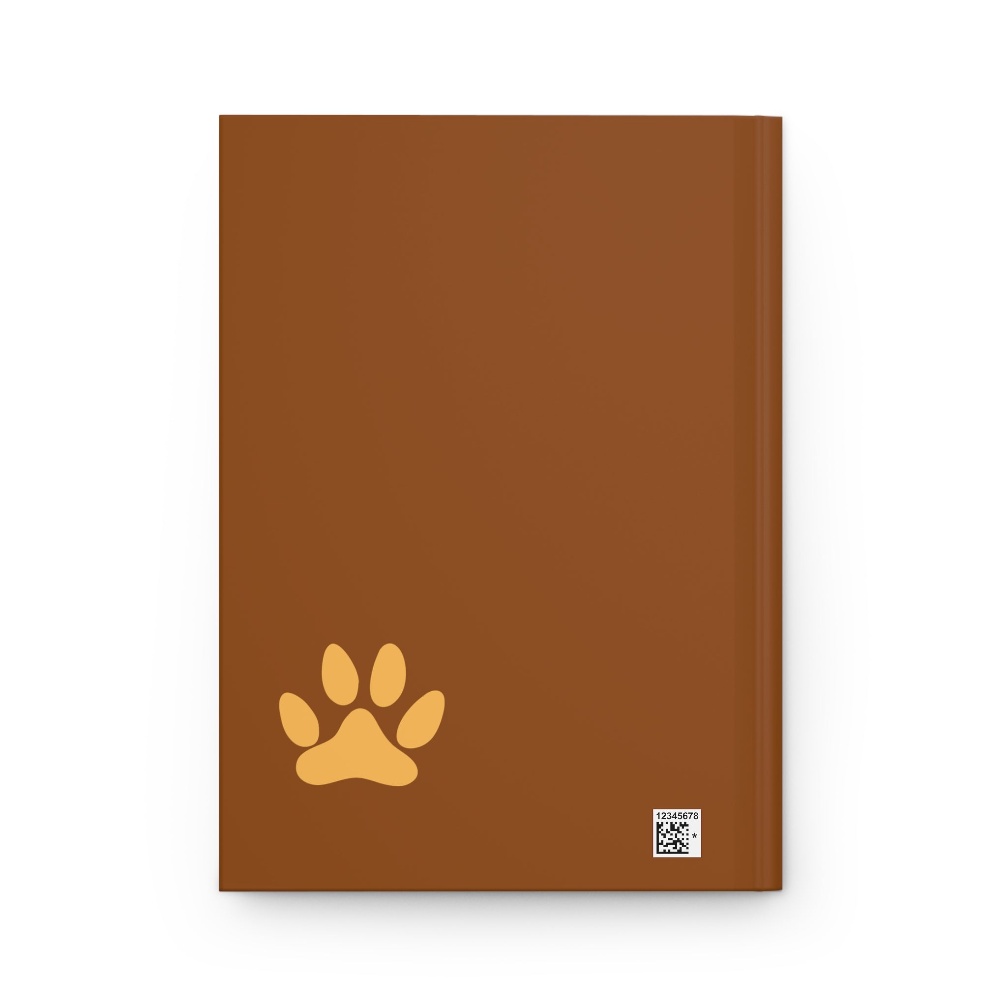 Journal intime « Dog Lover's Diary » — Carnet à motif d'empreintes de pattes marron