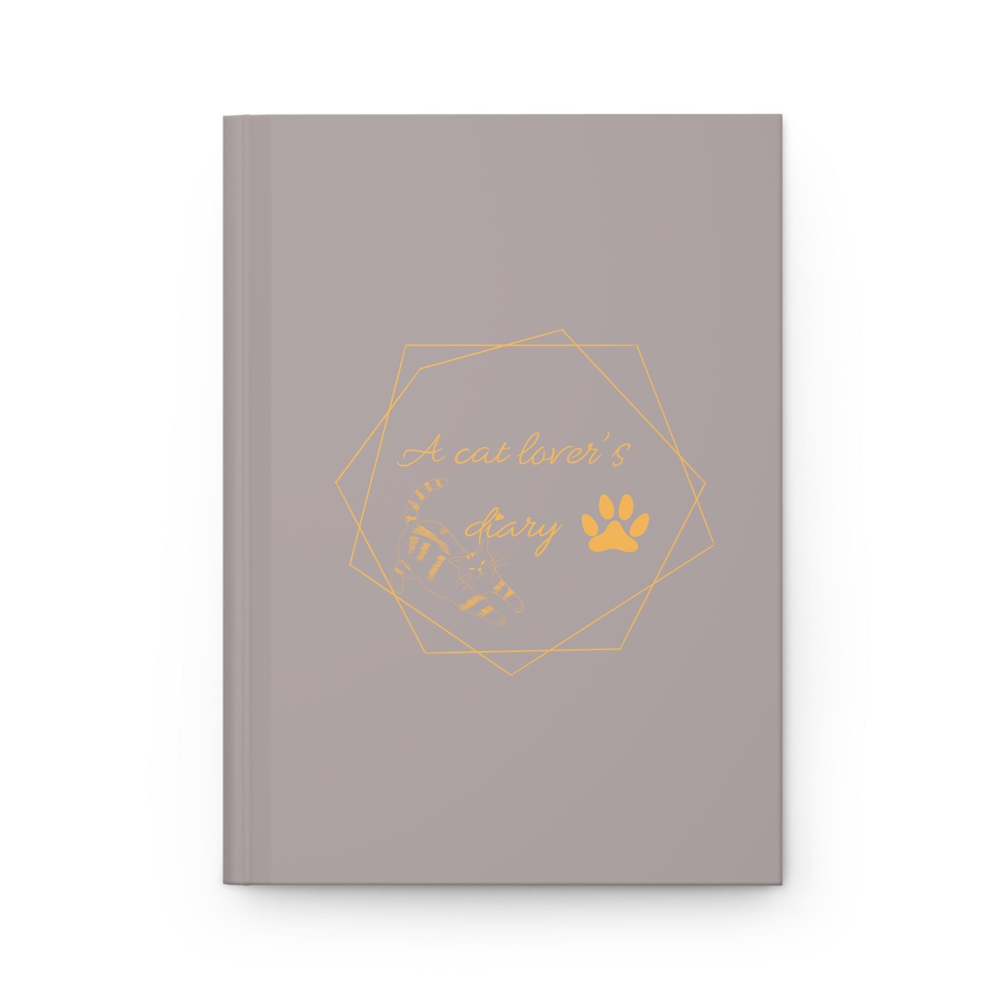 Carnet à couverture rigide «a cat lover’s diary » — Adorable carnet orné d'empreintes de pattes