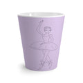 Tasse à café lavender avec dessin de ballerine